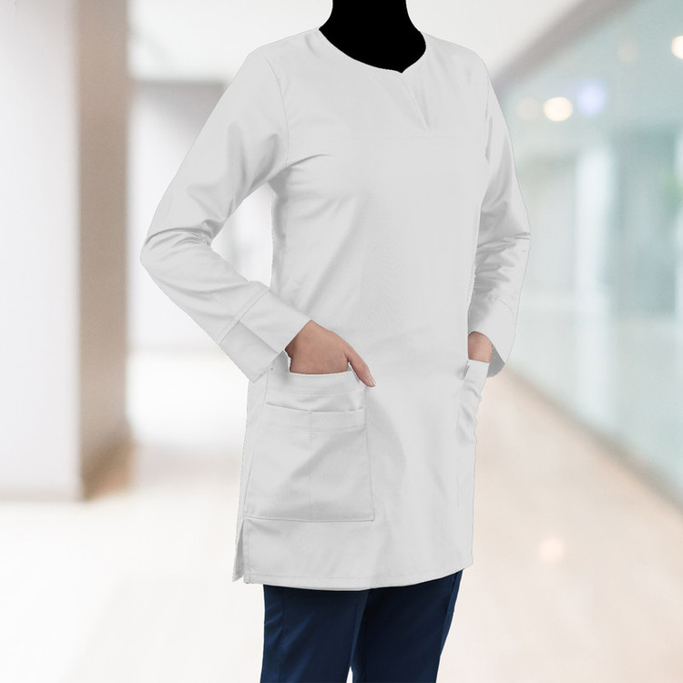 روپوش پزشکی زنانه خضرا مدل سحر کد 36400