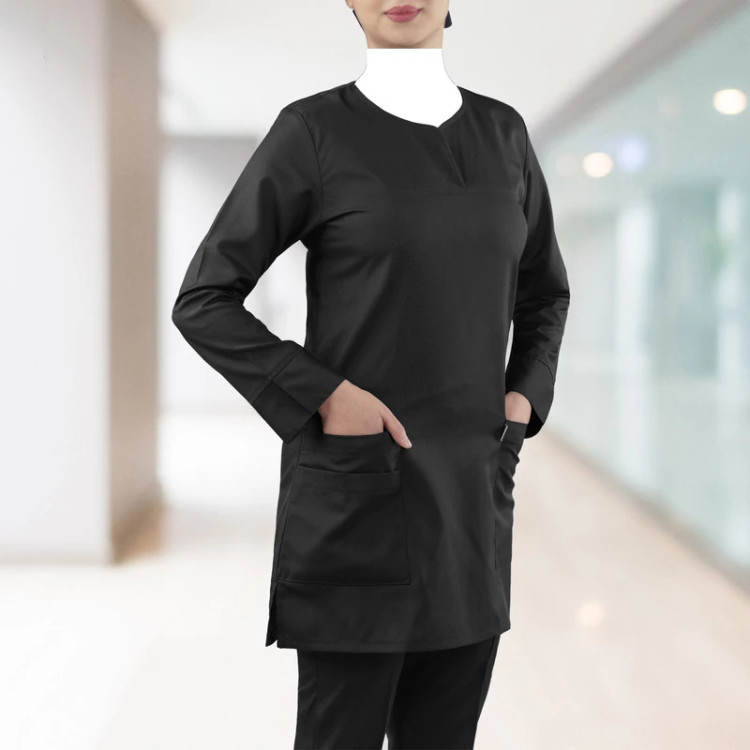 ست روپوش و شلوار اتاق عمل زنانه خضرا مدل اسکراب کد 38032