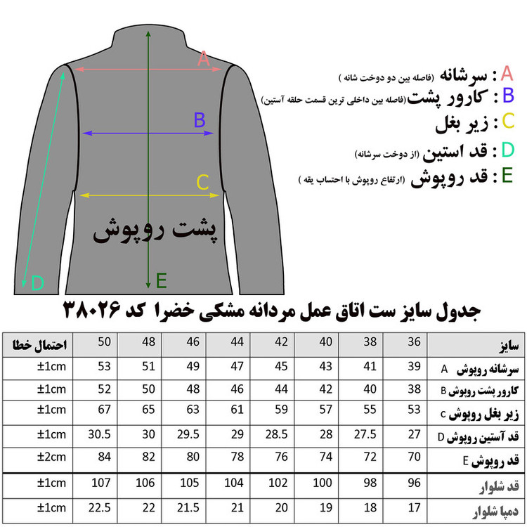 ست لباس اتاق عمل مردانه خضرا کد 38026
