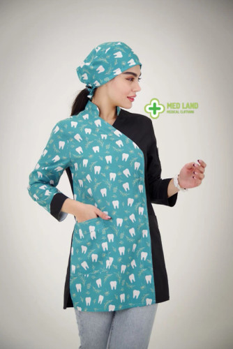 اسکراب تک زنانه طرح دندانپزشکی