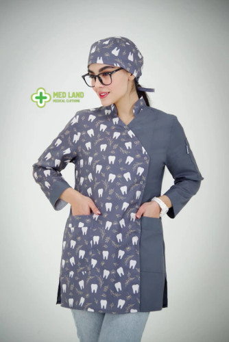 اسکراب تک زنانه طرح دندانپزشکی