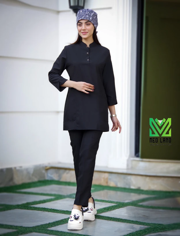 اسکراب شلوار زنانه مدل بهاره رنگ مشکی