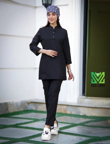 اسکراب شلوار زنانه مدل بهاره رنگ مشکی